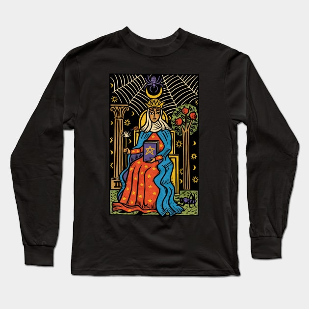 High Priestess Long Sleeve T-Shirt by Sue Todd Illustration